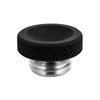 cafe 4 racer - PARABOLA Engine Oil Filler Cap - Dished - Black - Motone Triumph Bonneville 