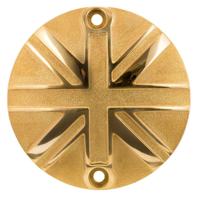 Clutch Badge - Union Jack - Solid Brass