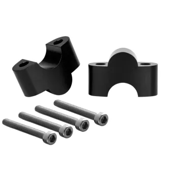cafe 4 racer - Big Fin Exhaust Clamps for Aircooled - EFI - SHINY POLISHED - Motone Triumph Bonneville 