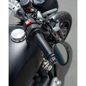 cafe 4 racer - Biltwell 7/8" TPV gripy Thruster černé - BILTWELL 22 mm & 7/8 inch 