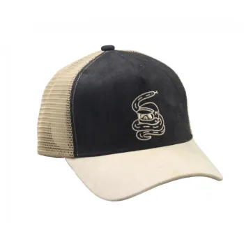 cafe 4 racer - Von Dutch Crew cap black/orange - Von Dutch Caps 