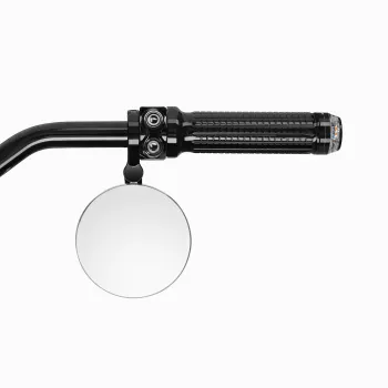 cafe 4 racer - Round Handle Bar End Side Mirrors CR1 black - Cafe4Racer Bar end mirrors 