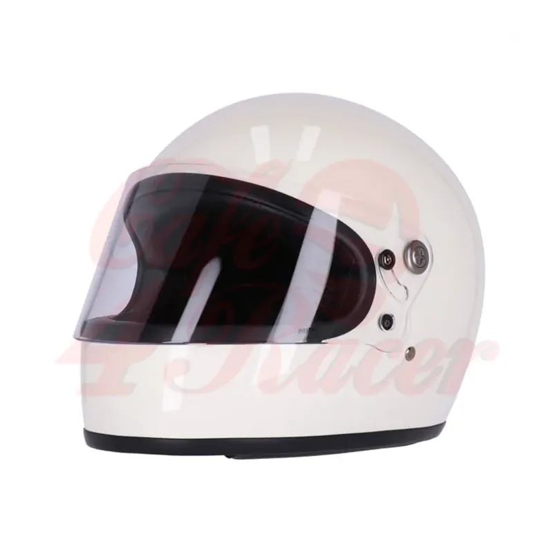 cafe 4 racer - Roeg přilba Chase vintage bíla - ROEG ROEG celoobličejová přilba 