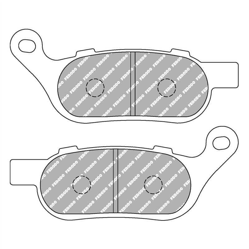 cafe 4 racer - Ferodo FDB2251ST Brake Pads Sintered ST – HD Softail/Dyna 08-17 R - FERODO Brake pads / shoes 