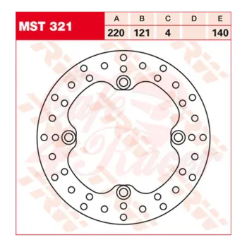 cafe 4 racer - TRW Lucas brake disc MST321, rigid - TRW Brake discs 3322937355129