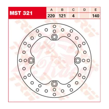 cafe 4 racer - TRW Lucas brake disc MST321, rigid - TRW Brake discs 3322937355129