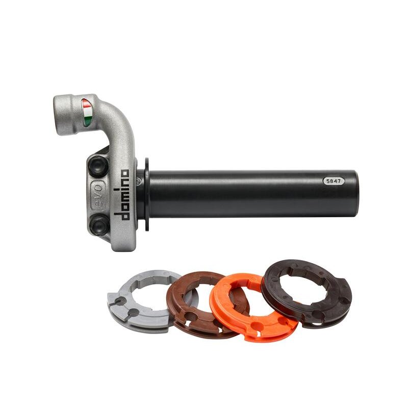 cafe 4 racer - DOMINO KRK EVO Throttle Control W/O Grips for 4T Motorcycles - Domino & Tommaselli Throttle control 