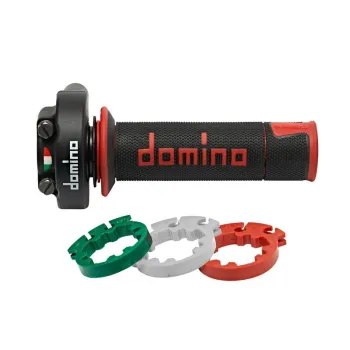 DOMINO Krátký zdvih ovládání plynu XM2 s rukojeťmi A450 - černá/červená