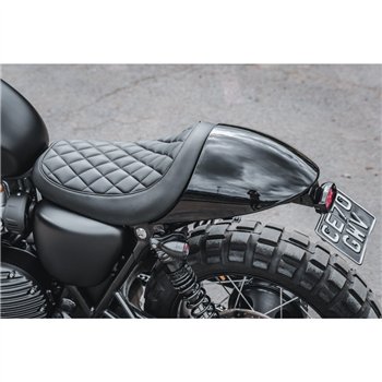 cafe 4 racer - Tail Tidy Kit Street Twin/Street Scrambler/T100/T120 - GORT Light Gloss Black - Motone Triumph Bonneville 