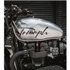 cafe 4 racer - TPS Kryt karburátoru/tělesa škrticí klapky - pár - Union Jack - černá/kontrastní leštění - Motone Triumph Bonneville 