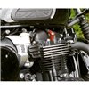 cafe 4 racer - TPS Kryt karburátora/telá škrtiacej klapky - Pár - Žebrovaný/Žebrovaný - Čierny - Motone Triumph Bonneville 