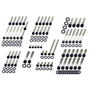 cafe 4 racer - Screws4Bikes TC.HD.1.va Sada skrutiek na kryt bodu/časovača leštená – HD BT 70-99, Sportster 91-20 - Screw4bikes Šrouby & sety 