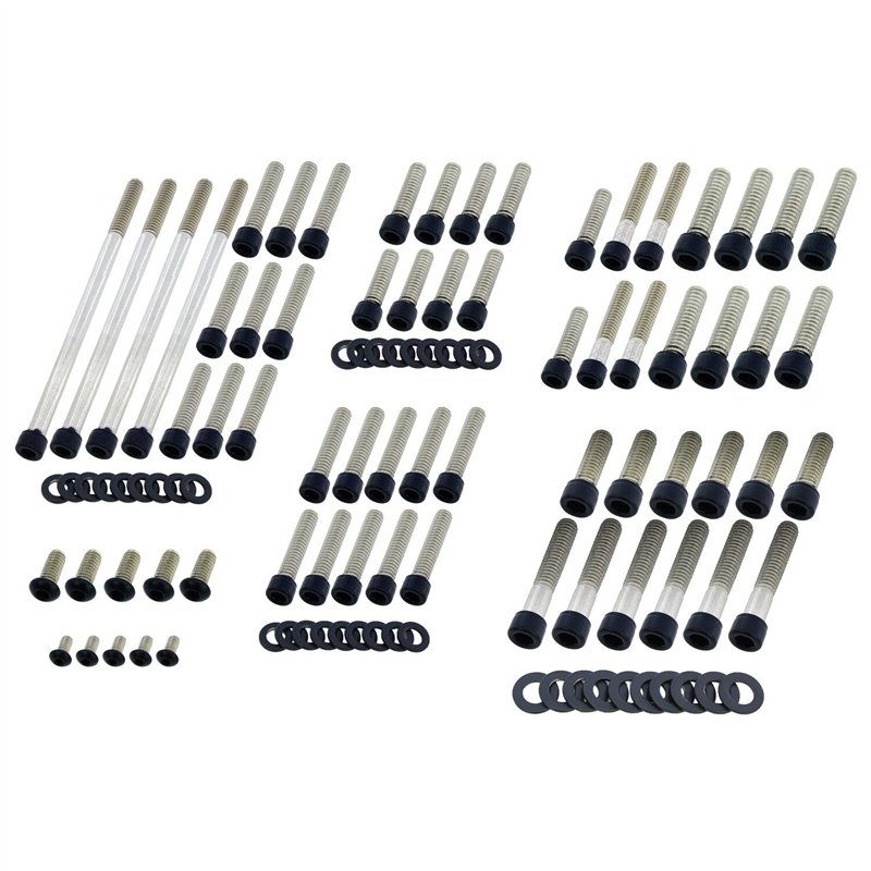 cafe 4 racer - Screws4Bikes MS.HD.7.swm Sada skrutiek motora matná čierna – HD FXSB 13-17 - Screw4bikes Šrouby & sety 