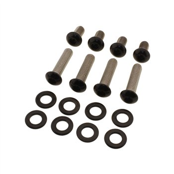 cafe 4 racer - Screws4Bikes LK.HD.3.sw Sada skrutiek na hornú svorku riadidiel lesklá čierna – HD FXSB, Dyna 05-17, Sportster 04-22 - Screw4bikes Šrouby & sety 