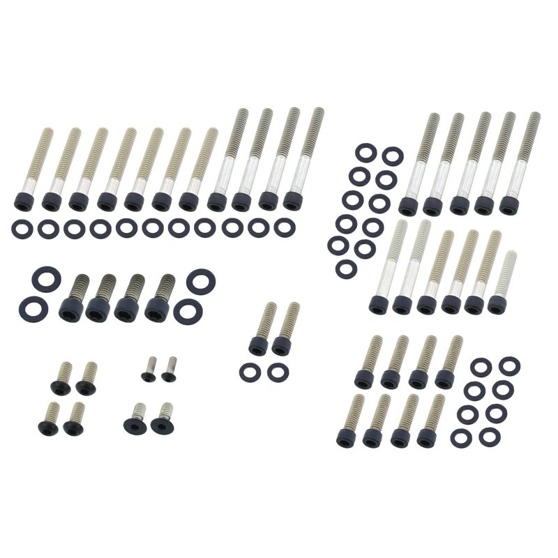 cafe 4 racer - Screws4Bikes MS.HD.15.swm Engine Bolt Kit Matte Black – HD Sportster 91-03 - Screw4bikes Screw nuts sets pins orings 