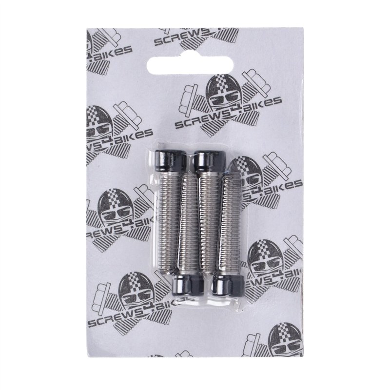 cafe 4 racer - Screws4Bikes LK.HD.5.sw Handlebar Top Clamp Bolt Kit Gloss Black – HD Softail 86-17 - Screw4bikes Screw nuts sets pins orings 