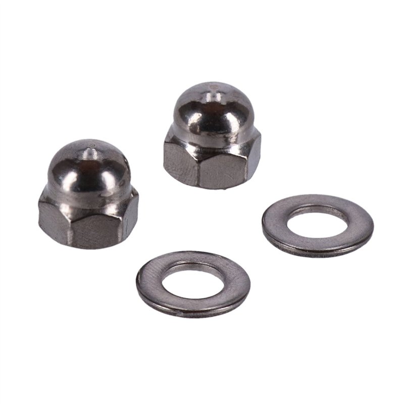 cafe 4 racer - Screws4Bikes SM.HD.1.va Mirror Nut Kit Polished – HD 82-25 - Screw4bikes Screw nuts sets pins orings 