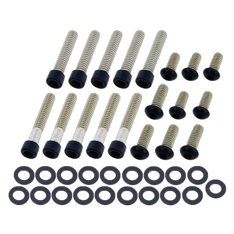 cafe 4 racer - Screws4Bikes PC.HD.8.swm Sada šroubů krytu primáru matná černá – HD Touring 99-06 - Screw4bikes Šrouby & sety 