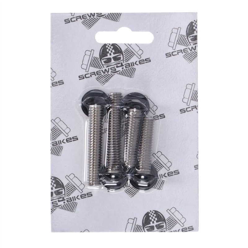 cafe 4 racer - Screws4Bikes FS.HD.5.sw Sada šroubů pro držáky blatníku lesklá černá – HD Sportster 04-20 - Screw4bikes Šrouby & sety 