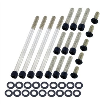 cafe 4 racer - Screws4Bikes MS.HD.2.sw Sada šroubů motoru lesklá černá – HD Shovelhead 77-84 - Screw4bikes Šrouby & sety 