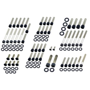 cafe 4 racer - Screws4Bikes MS.HD.3.swm Sada skrutiek motora matná čierna – HD Softail 89-98, Dyna 91-98 - Screw4bikes Šrouby & sety 