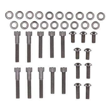 cafe 4 racer - Screws4Bikes PC.HD.8.va Sada skrutiek na primárny kryt leštená – HD Touring 99-06 - Screw4bikes Šrouby & sety 