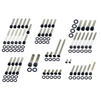 cafe 4 racer - Screws4Bikes MS.HD.2.sw Sada šroubů motoru lesklá černá – HD Shovelhead 77-84 - Screw4bikes Šrouby & sety 