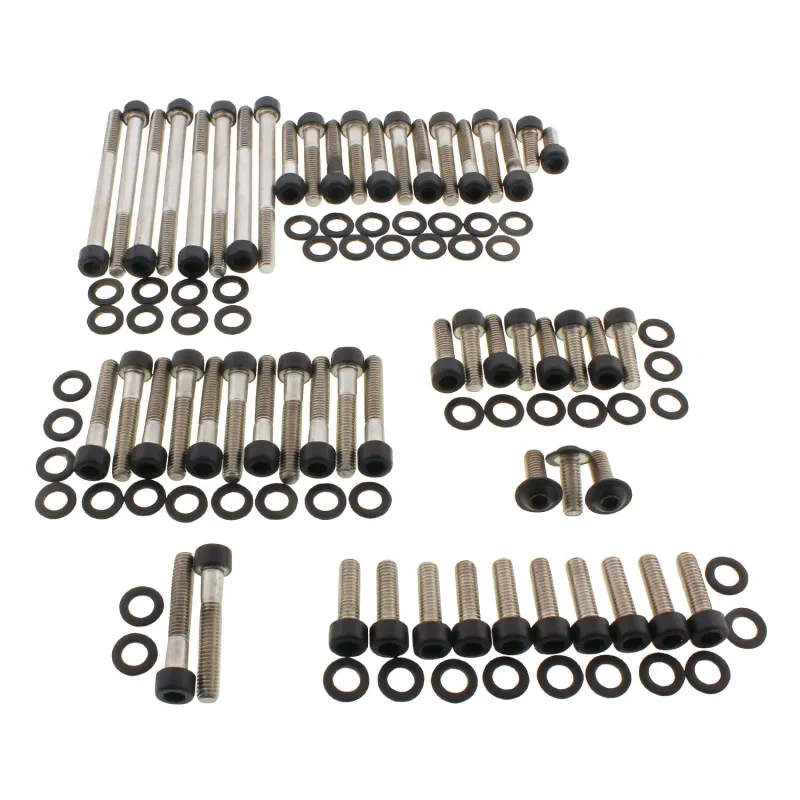 cafe 4 racer - Screws4Bikes MS.HD.18.swm Engine Bolt Kit Matte Black – HD Sportster S 21-26, Pan America 21-25 + - Screw4bikes Screw nuts sets pins orings 