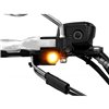 cafe 4 racer - Zieger 10005760 LED směrovky pod řídítka 4 černé – HD Softail 00-14, Dyna 99-17 - Zieger Směrová světla na řídítkách 