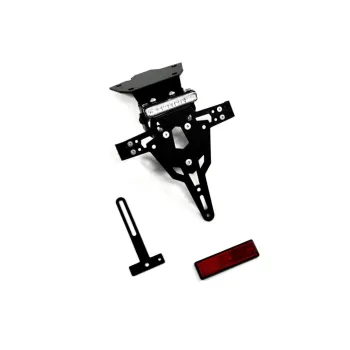 cafe 4 racer - License Plate Holder YAMAHA YZF-R6 17-19 Black Adjustable T-Piece Reflector Lighting - HS MOTO Germany License plate holders 