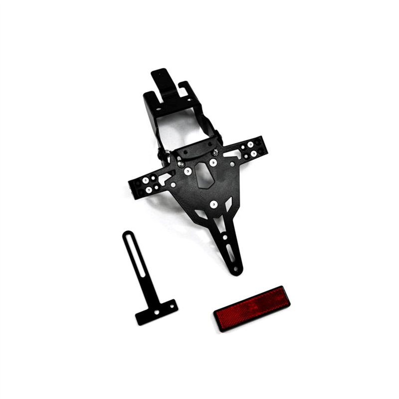 cafe 4 racer - Zieger 10000311 License Plate Bracket Pro Black – Kawasaki ER-6 05-08 - Zieger License plate holders 