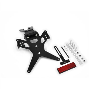 cafe 4 racer - License Plate Holder DUCATI 848/1098/1198 07-13 Adjustable Black incl. Reflector Holder - HS MOTO Germany License plate holders  4251361204521