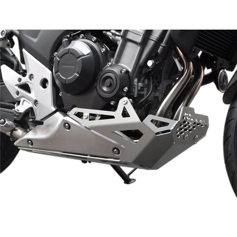 cafe 4 racer - Zieger 10001967 Engine Guard Silver – Honda CB 500 13-16 - Zieger Engine Guard 