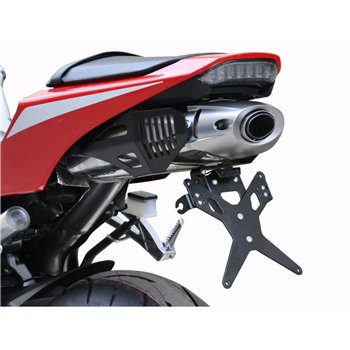 cafe 4 racer - License Plate Holder TRIUMPH X-Line Speed Triple 1050 11-15 Black Adjustable T-Piece Reflector Lighting - HS MOTO Germany License plate holders  4251361269452