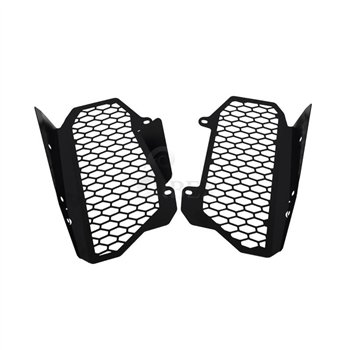 cafe 4 racer - Zieger 10001872 Radiator Cover 1 Black – Honda CRF 1000 16-19 - Zieger Radiator Cover 