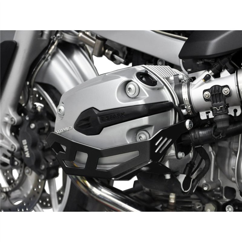 cafe 4 racer - Zieger 10001450 Cylinder Protector Black – BMW R 1200 04-10 - Zieger Crash Bars 