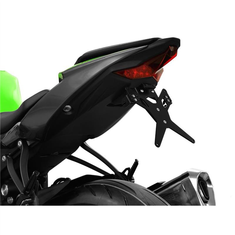 cafe 4 racer - Zieger 10006551 Držiak ŠPZ X-Line Čierny – Kawasaki ZX-6R 19 - Zieger Držiaky ŠPZ a príslušenstvo 