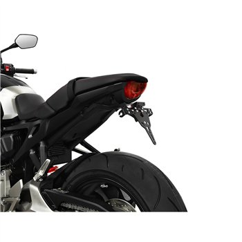 cafe 4 racer - License Plate Holder SUZUKI X-Line GSX-R 600 06-07 Black Adjustable T-Piece Reflector Lighting - HS MOTO Germany License plate holders 4251361269353