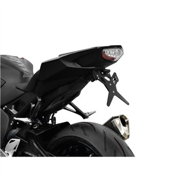 cafe 4 racer - Držák SPZ DUCATI X-Line DesertX 22- Černý Nastavitelný T-Kus Reflektorové Osvětlení - HS MOTO Germany Držáky SPZ a příslušenství 4251361298827