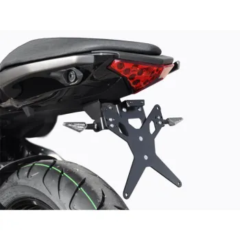 cafe 4 racer - License Plate Holder TRIUMPH X-Line Speed Triple 1050 11-15 Black Adjustable T-Piece Reflector Lighting - HS MOTO Germany License plate holders  4251361269452