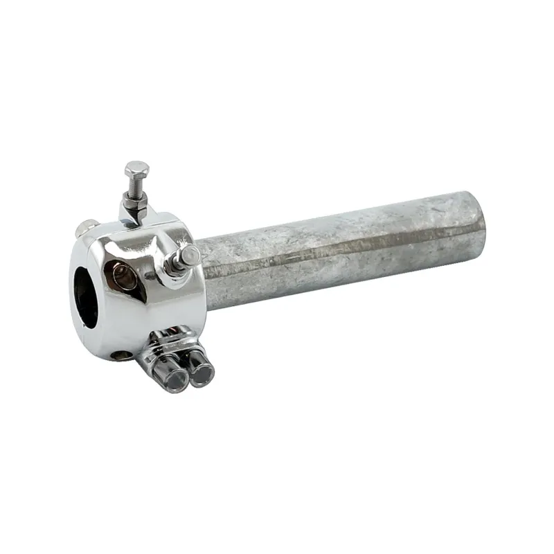 cafe 4 racer - Emgo Universal Metal Throttle Grip 7/8"/22mm Handlebars Chrome – Universal - EMGO Throttle control 
