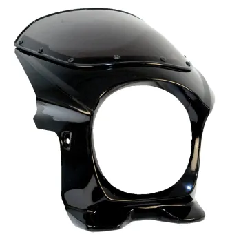 cafe 4 racer - Cafe Racer Fairing Type 2 ABS unfinished black smoke screen - Highway Hawk Front Headlamp Masks 4054783248636