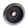 cafe 4 racer - MCS 63-66 B.T Rear brake drum & sprocket Chrome – HD BT 63-66 - MCS Brakes 