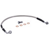 MCS By Goodridge brake line rear, stainless clear coated – HD Dyna 08-13