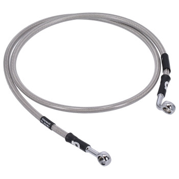 cafe 4 racer - MCS By Goodridge brake line front, stainless clear coated – HD FXDI Dyna 06-13 - MCS Brakes 
