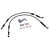 cafe 4 racer - MCS By Goodridge brake line rear, stainless clear coated – HD FXST 84-90, FXST 1999 - MCS Brakes 