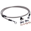 MCS By Goodridge brake line front, stainless clear coated – HD Softail FXST/Fxstc 84-07