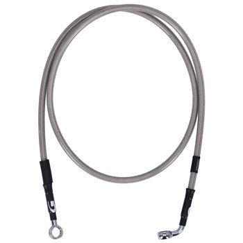 cafe 4 racer - MCS By Goodridge brake line front, stainless clear coated – HD FXD 96-05, FXDC 2005 - MCS Brakes 