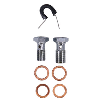 cafe 4 racer - MCS By Goodridge brake line front, stainless clear coated – HD FXD 96-05, FXDC 2005 - MCS Brakes 