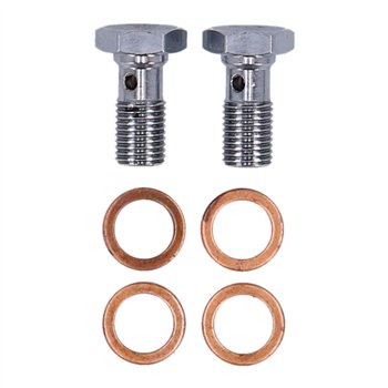 cafe 4 racer - MCS By Goodridge brake line rear, stainless clear coated – HD FLST 2007, FXSTD 2007 - MCS Brakes 